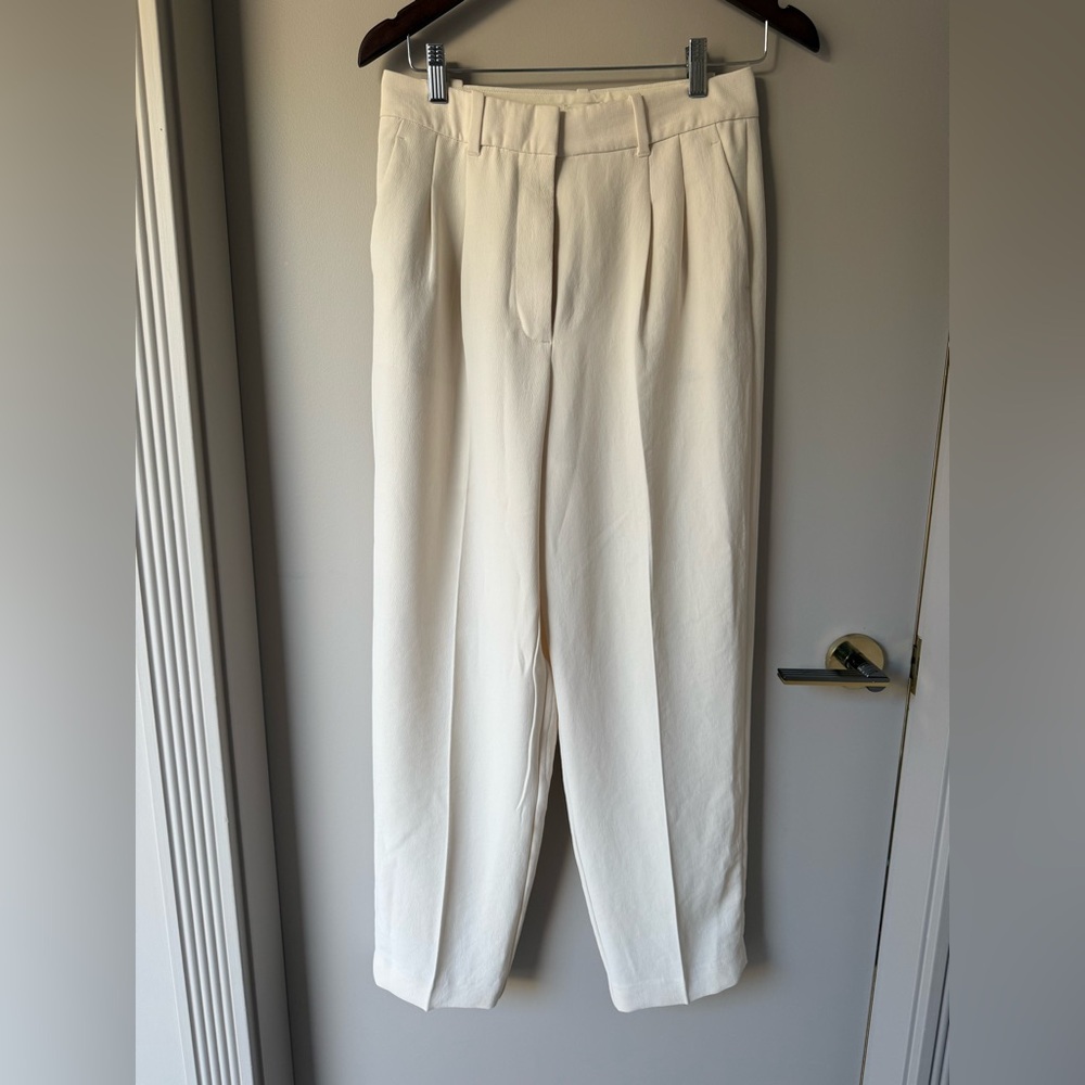 Wilfred Wide Leg Trousers in Cream